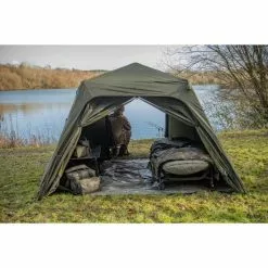 Solar Tackle Solar SP Quick-Up Shelter Green MKII Con Suelo Resistente -Bobinas a granel Ventas 2023 IMG 8411 550x550w