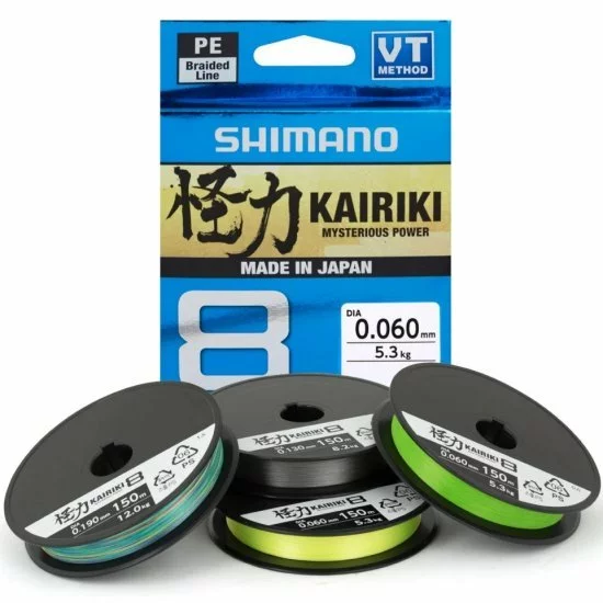 Shimano Línea Kairiki 8 3000m 0.10mm 6.5kg Verde Mantis 3 Shimano Línea Kairiki 8 3000m 0.10mm 6.5kg Verde Mantis